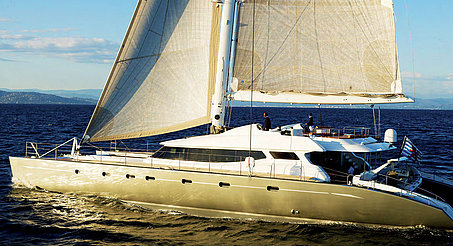 ></center></p><h2>Blue Coast 105 Sail</h2><p>Fast elegant luxury catamaran with timeless design. long waterlines and efficient sail plan provides more than 20 knots of speed under sail., sailing catamarans.</p><p>A full-custom sailing catamaran designed entirely according to the owner's individual requirements cannot simply be ordered and purchased from a series-production shipyard or yacht dealer.</p><p>But one can have it built:</p><p>CATAMARIS® is a company, brand, architect, designer, shipyard, producer, yacht builder and manufacturer of fast sailing, sophisticated 