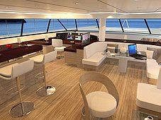 Sailing catamaran blue coast 75 - attractive salon design according to customer ideas