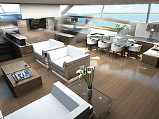 Sailing catamaran blue coast 101 - exclusive interior design